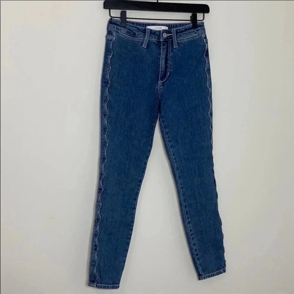 Joe's Charlie High Rise Dollie Skinny Crop Jeans - size 24.  A - Picture 4 of 7